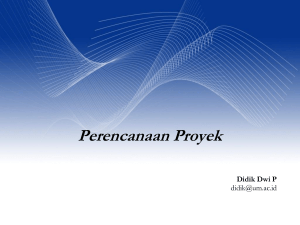 Perencanaan Proyek