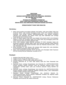 Keputusan DPP AKLI No. 106/SKEP/AKLI/II/2004 tentang Juklak