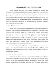 SEJARAH ARSITEKTUR INDONESIA (Kadek Ayu