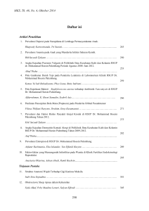 Daftar isi - ePrints Sriwijaya University