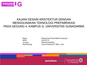 kajian desain arsitektur dengan menggunakan teknologi