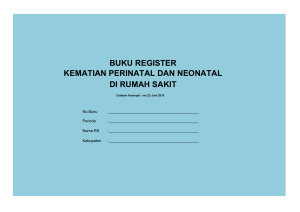 buku register kematian perinatal dan neonatal di rumah sakit