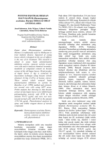 1 POTENSI EKSTRAK HEKSAN DAUN KAPUR (Harmsiopanax