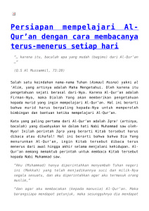 Persiapan mempelajari Al-Qur`an dengan cara