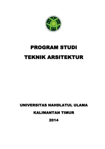 program studi teknik arsitektur - Universitas Nahdlatul Ulama Kaltim