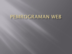 Pemrograman Web