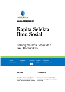 Modul Kapita Selekta Ilmu Sosial [TM1].
