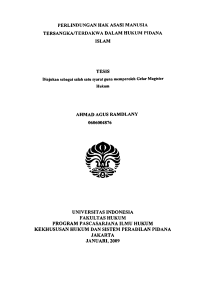 perlindungan hak asasi manusia tersangka/terdakwa dalam hukum