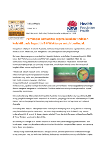 Terbitan Media 28 Juli 2015 Hari Hepatitis Sedunia / Pekan