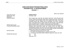 SATUAN ACARA PERKULIAHAN