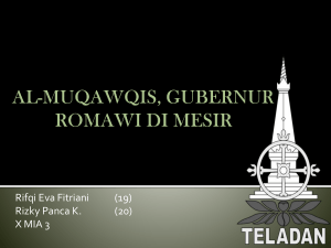 al-muqawqis, gubernur romawi di mesir