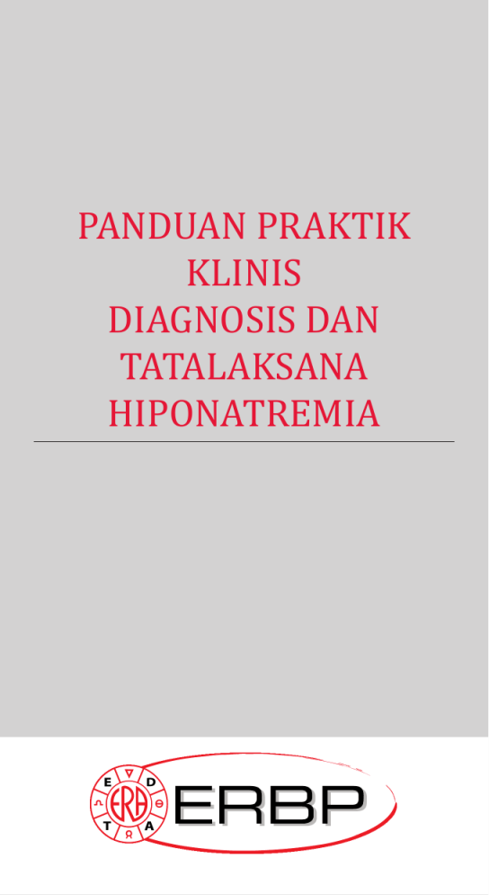 Panduan Praktik Klinis Diagnosis Dan Tatalaksana Hiponatremia