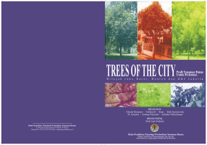 TREES OF THE CITYProfil Tanaman Hutan Untuk Perkotaan