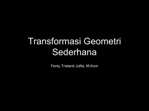 Transformasi Geometri Sederhana