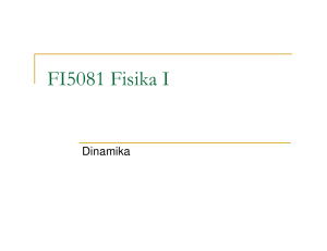 FI5081 Fisika I