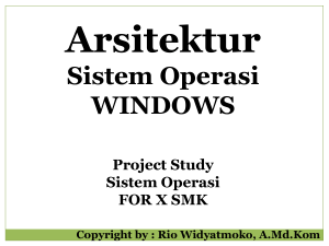 Sistem Operasi WINDOWS
