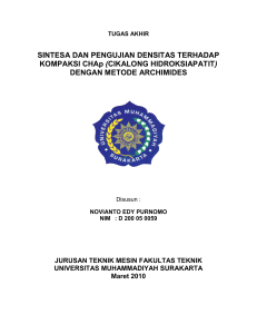 DENGAN METODE ARCHIMIDES - Universitas Muhammadiyah
