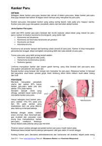 Kanker Paru - medicastore - Manajemen Modern dan Kesehatan