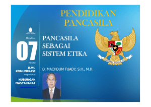 pendidikan pancasila - Universitas Mercu Buana