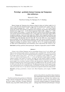 Petrologi - geokimia batuan Gunung Api Tampomas dan sekitarnya