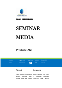 Modul Seminar Media [TM6]
