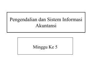 BAHAN 5 Pengendalian dan Sistem Informasi Akuntansi