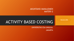 Materi-2 Activity Based Costing