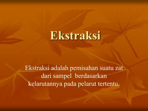 Ekstraksi