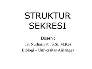 sekresi baru edit - Biologi 2010 Universitas Airlangga