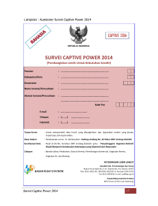 survei captive power 2014 - Sirusa BPS