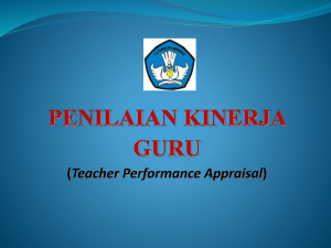 PENILAIAN KINERJA GURU (Teacher Performance