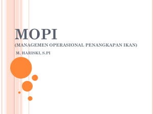 MOPI (MANAGEMEN OPERASIONAL PENANGKAPAN IKAN)