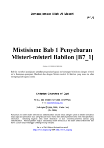 Mistisisme Bab 1 Penyebaran Misteri