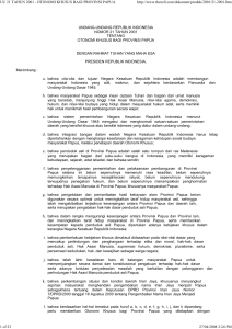 undang-undang republik indonesia nomor 21 tahun 2001 tentang