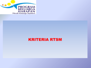 Kriteria RTSM