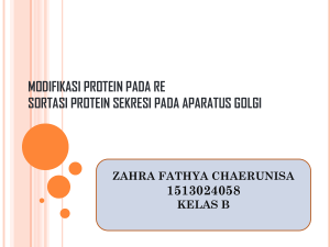 modifikasi protein pada re sortasi protein sekresi