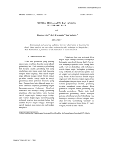 Oseana, Volume XIX, Nomor 1:1-9 ISSN 0216