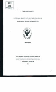 LAPORAN PENELITIAN IDENTIFIKASI SEROTIPE DAN GENOTIPE