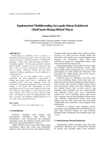 Implementasi Multithreading Java pada Sistem Kolaborasi Jasman