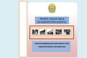 profil pasar desa di kabupaten bantul