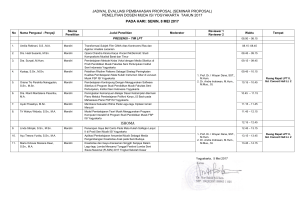 Pengajuan Proposal Penelitian Dosen Muda