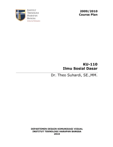 CP KU-110 Ilmu Sosial Dasar - Theo Suhardi, SE