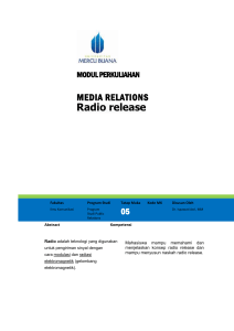 Modul Media Relations [TM5]