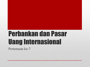 Perbankan dan Pasar Uang Internasional