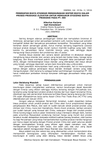 ESENSI, Vol. 19 No. 3 / 2016 Albertus Karjono dan Upit Komalasari