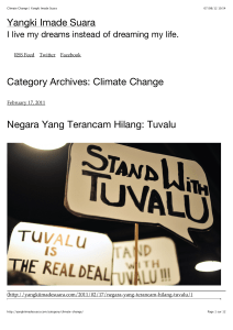 Climate Change | Yangki Imade Suara