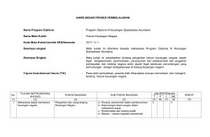 GARIS BESAR PROSES PEMBELAJARAN Nama Program Diploma