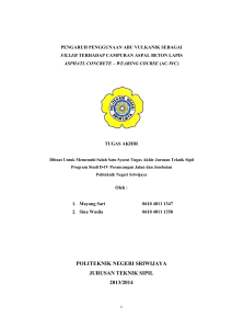 politeknik negeri sriwijaya jurusan teknik sipil 2013/2014