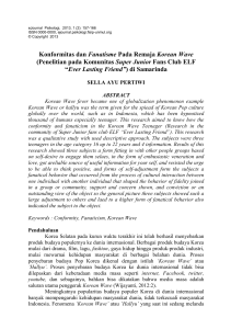 Konformitas dan Fanatisme Pada Remaja Korean Wave