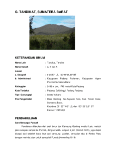 g. tandikat, sumatera barat - Pusat Vulkanologi dan Mitigasi